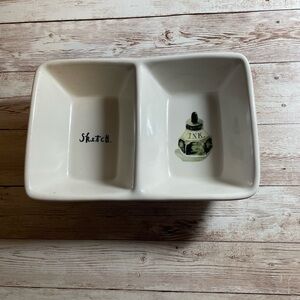 Rae Dunn divided catch all dish